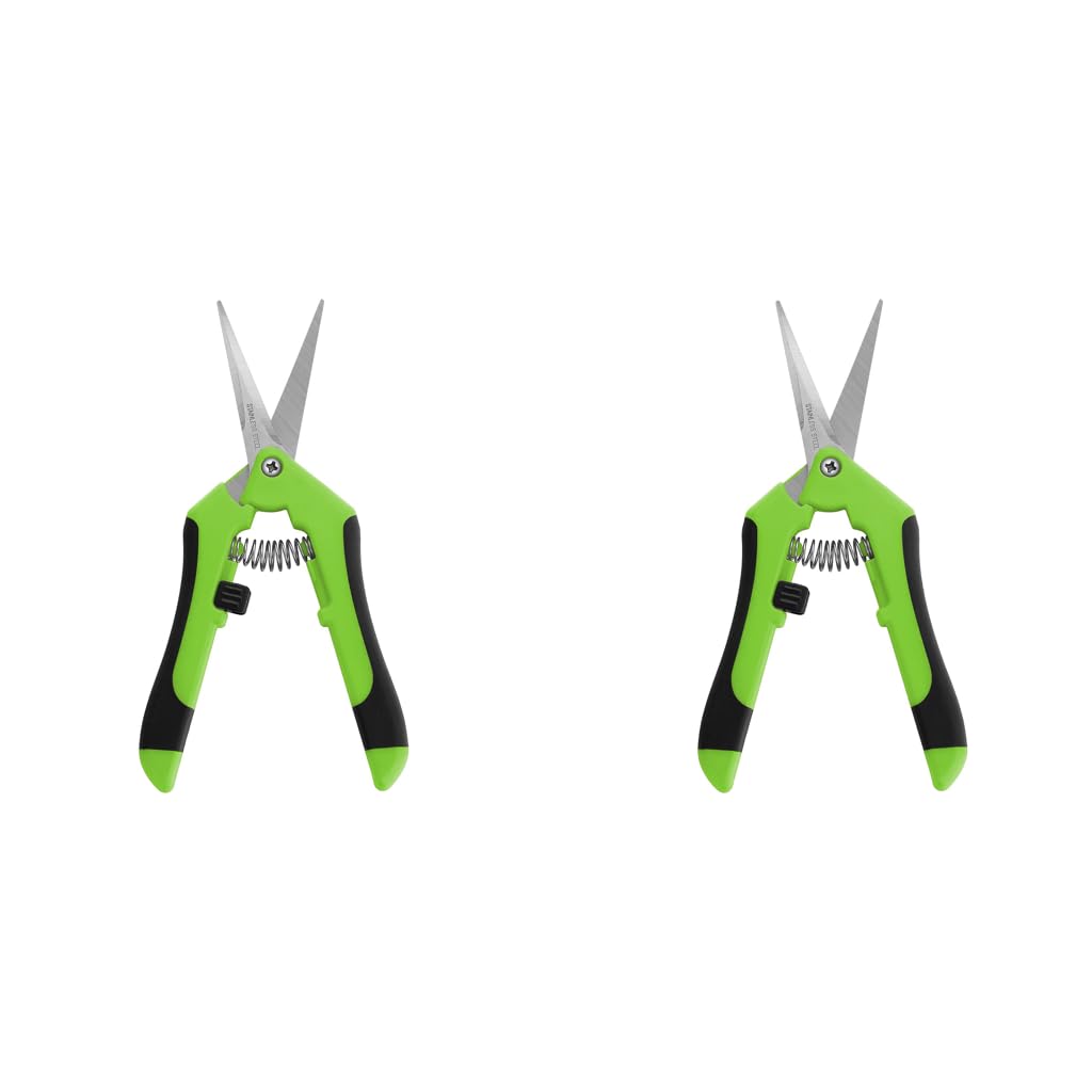 Supvox Garden Snip for Small Plant Pruning with Micro Tip Blades and Safety Lock | 2PCS Stainless Steel