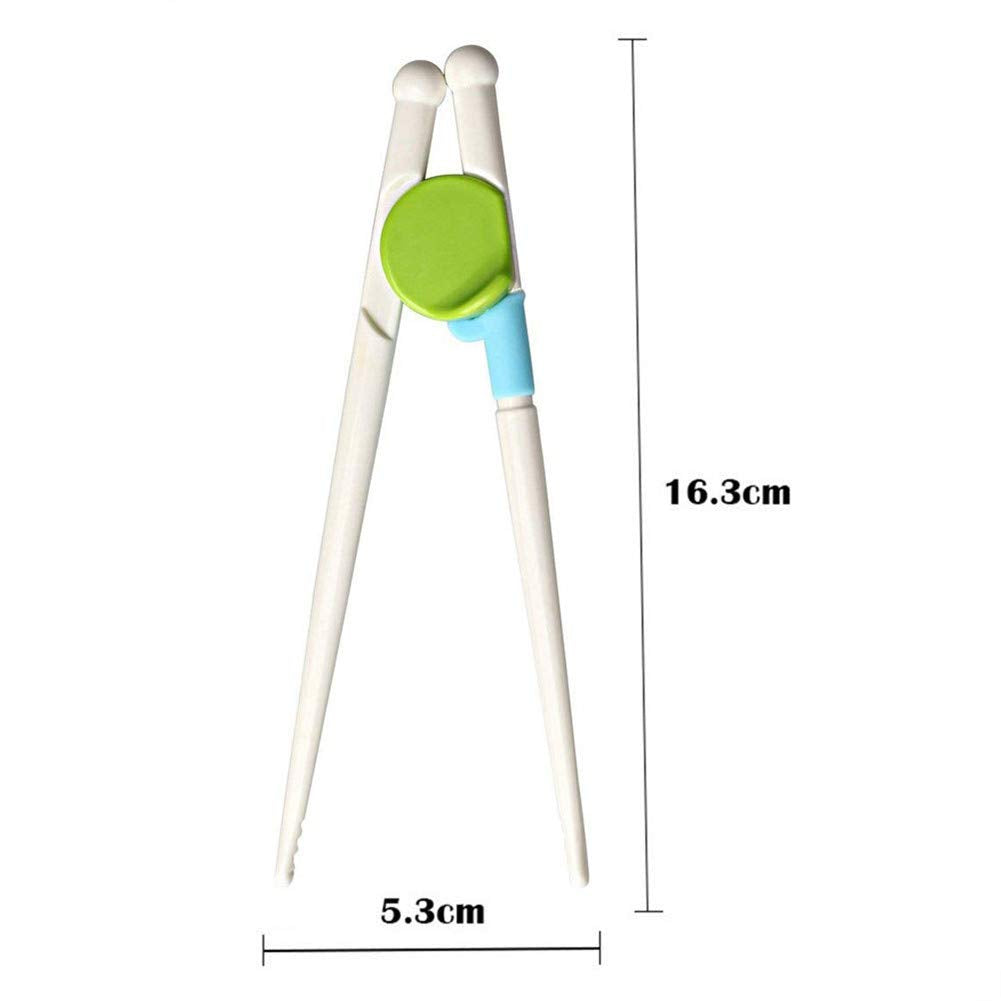 ELEPHANTBOAT Training Chopsticks for Kids 1–6 Years with Detachable Aid | ABS Pink and Green