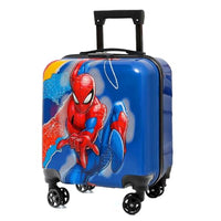 PALAY® Kids Travel Luggage 20'' Wheeled Luggage with Combination Password Lock Sturdy PC Travel Suitcase Cute Cartoon Spider Man Carry-on Wheeled Luggage Travel Roller Luggage School Gift for Students