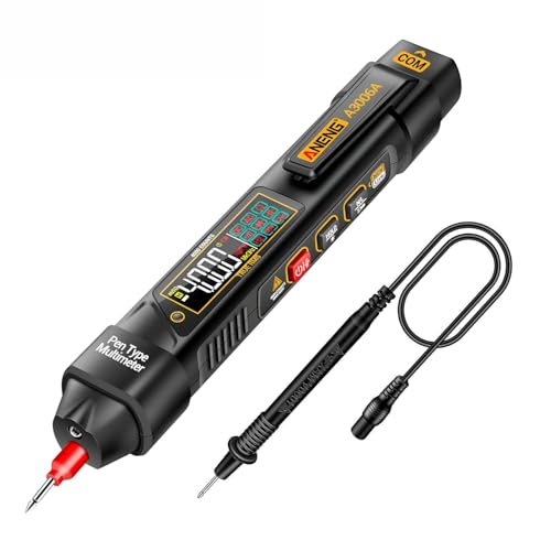 Serplex® 2 IN 1 Pen Type Digital Multimeter Voltage Tester NCV Non-Contact Meter 600V Voltmeter, with LCD Backlit Display, Measure AC DC Voltage Resistance Diode Continuity for Electrician Tools