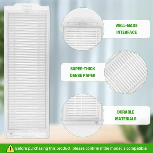 HASTHIP® Compatible with Mi Robot Vacuum Mop 2i Pro Replacement Filters Spare Accessories 2 PCS
