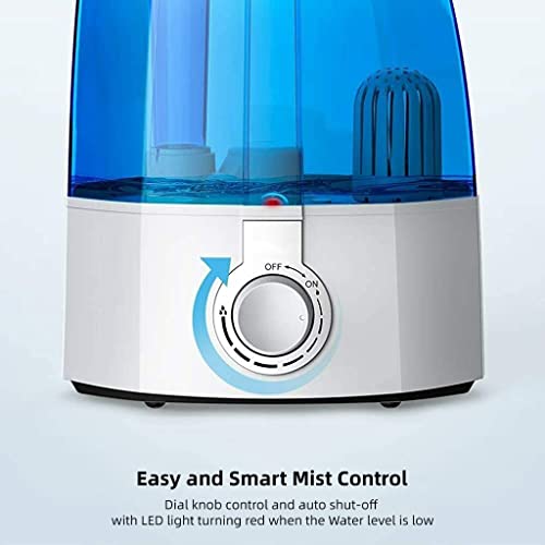 HANNEA® Humidifier for Room Moisture 3.5L Silent Humidifier for Plants Indoor Household Ultrasonic Cool Mist Humidifier Desktop Humidifier 360° Rotatable Nozzle Office Room Bedroom Auto Shut-Off