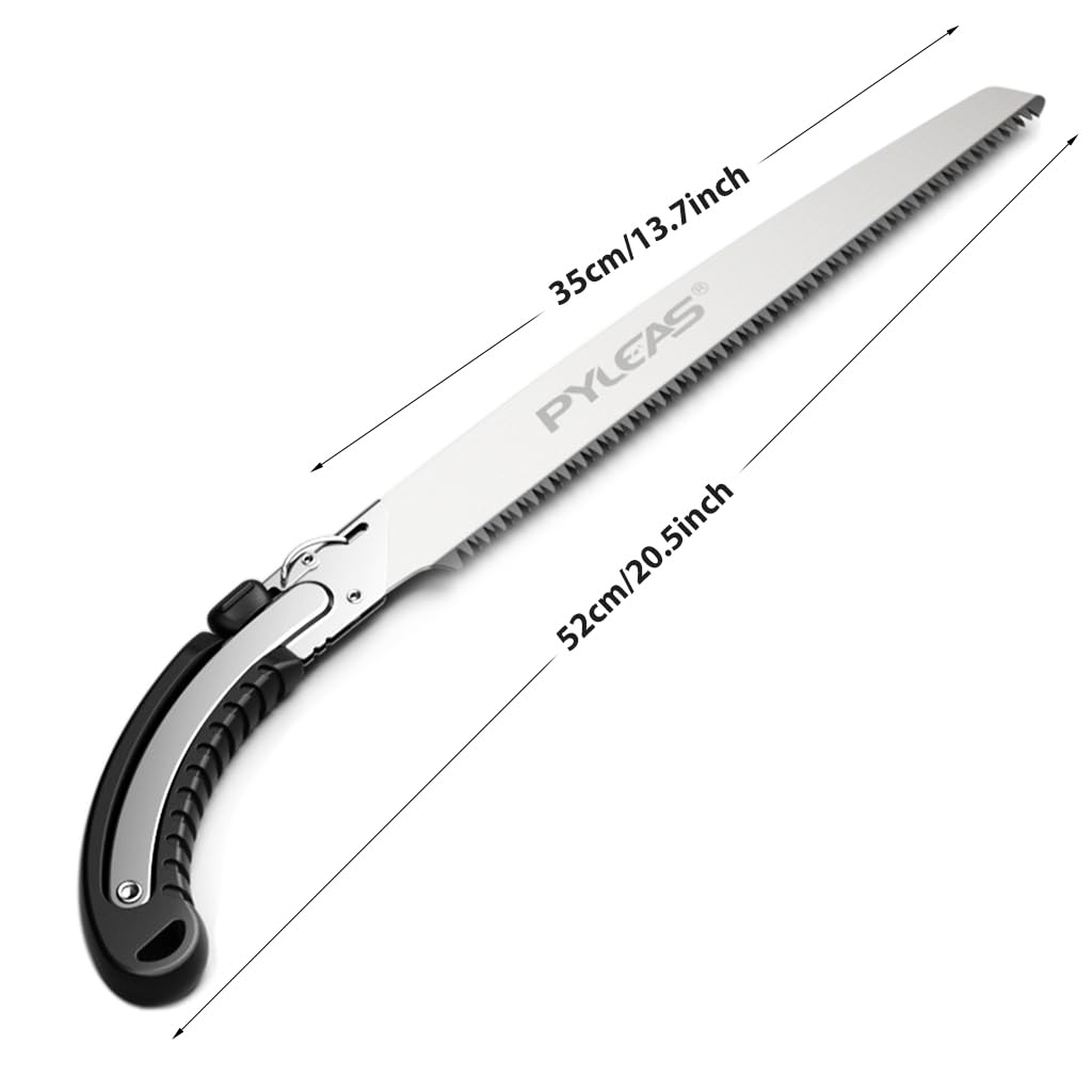 Optifit Hand Saw for Gardening with 13.7 in SK5 Steel Blade & Protective Sleeve | 2PCS