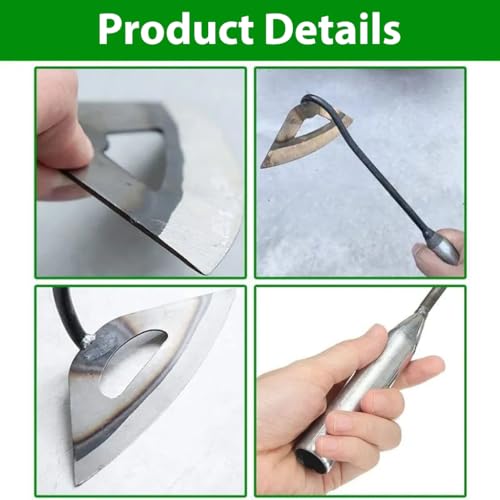 HASTHIP 28cm Weeder Hand Tool for Garden Lawn, Portable Hand Weeder for Terrace Garden, Durable Hand Weeder Manual Weed Puller for Lawn, Garden, Plant Pot, Vegetable Fields
