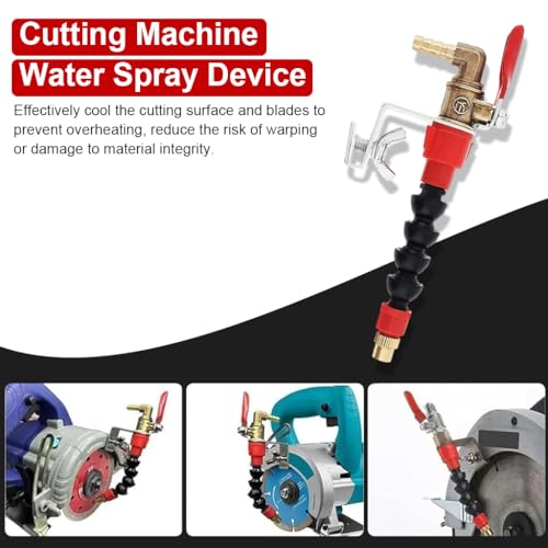 Serplex® Dust Remover Water Sprayer for Cutting Machine Flexible Nozzle Angle Grinders Spray System Improves Results Coolant Misting Attachment 2PCS