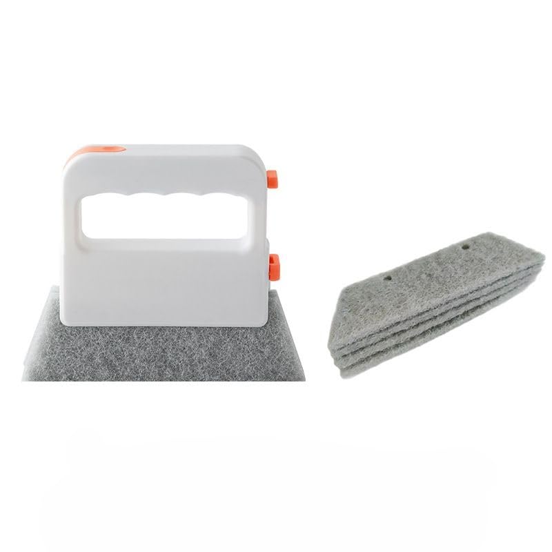 HASTHIP® 4 in 1 Window Track Cleaning Tools, Sliding Door Track Cleaner, Grip Brush Hard Bristle Crevice Window Sill Brush