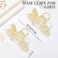 PALAY® Women Hair Claw Clip Golden Pearl Mermaid Hair Claw Clip, Large Metal Hair Clip Girl Hair Styling Clip Hair Clip Elegant Headwear Hair Accessories, Golden