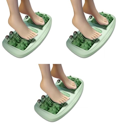 HANNEA® Foot Massager Roller Plantar for Pain Relief and Deep Relaxation Stress Relief for Women Men Green 3PCS