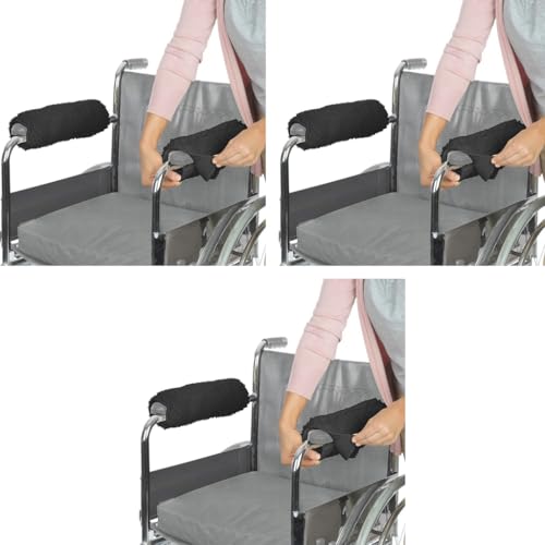 HANNEA® 6PCS Arm Chair Armrest Pads Soft Rest Cover Padding Universal Comfort Support Cushion Accessories for Office Wheelchair Toilet Handle