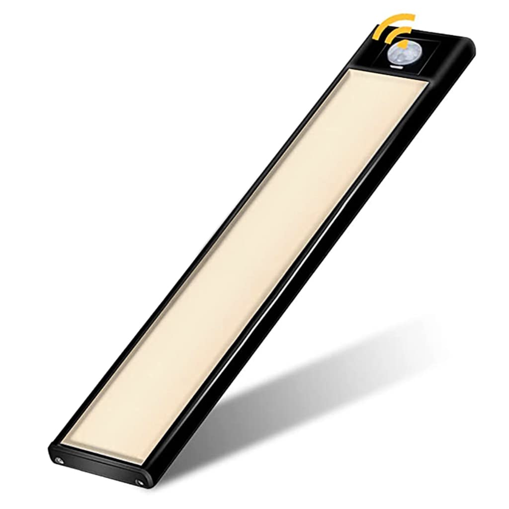 ELEPHANTBOAT Motion Sensor Light for Home with 800mAh Rechargeable Battery and Ultra-Thin 0.9cm Aluminum Body | Warm LED Cabinet and Stair Lighting