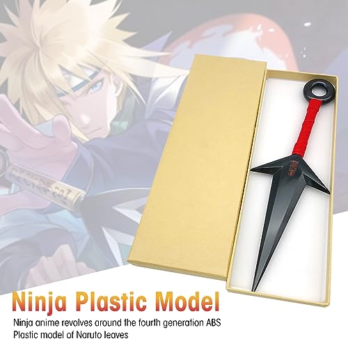 ZIBUYU® Naruto Kunai Cosplay Accessories Uchiha Itachi Cosplay Prop PVC Kunai Japanese Ninja Training Tool Anime Merchandise Naruto (10.43 inch) - Black 3 PCS