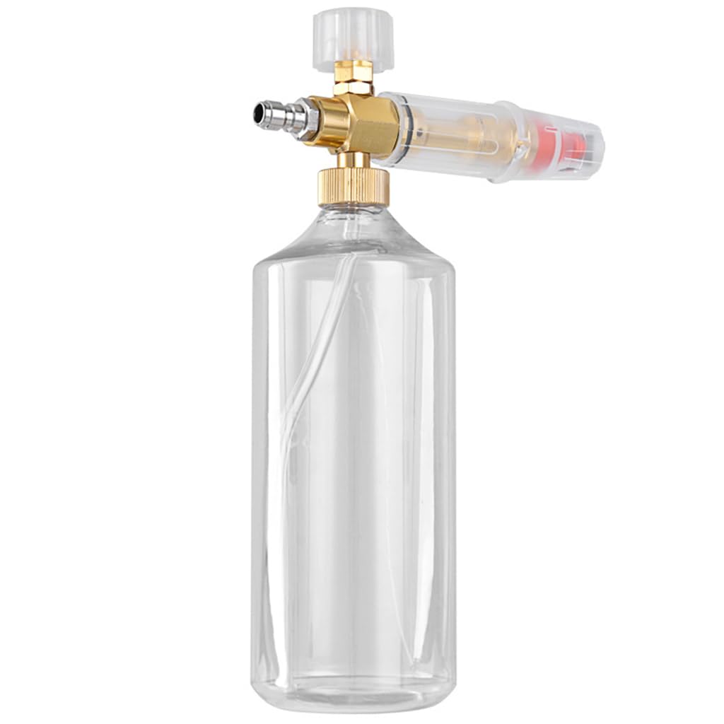HASTHIP Foam Cannon Sprayer for Car Washing with Adjustable Foam Control and 1L Bottle | Durable Metal Connector for Daily Vehicle Cleaning