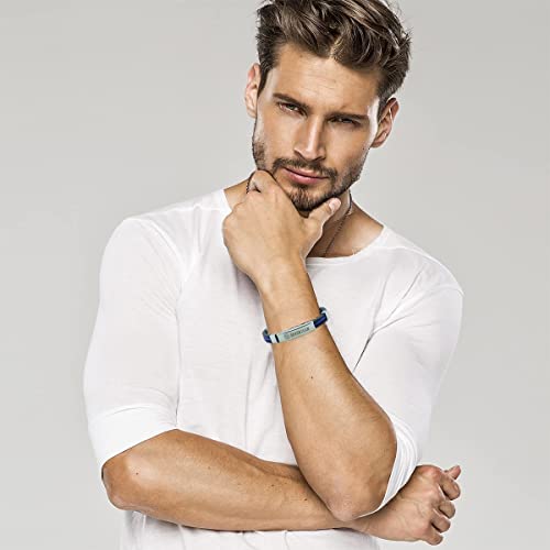 SANNIDHI Kpop SEVENTEEN Bracelet, Silicone SEVENTEEN Fans Gift Merchandise Bracelet for Women Men Girls, Stylish Stainless Steel Charms with Engraved SEVENTEEN Mark