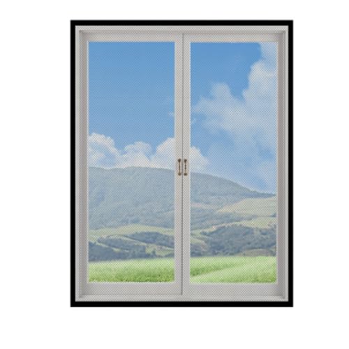 HASTHIP® Mosquito Net Window Screen Removable Self-Adhesive Magnetic Window Screens Fine Mesh Insect Mesh Screen Bug Proof  Mosquito-Proof Window Mesh Screen, 90x120cm