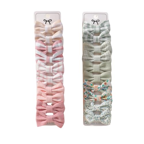 HASTHIP® Clips de Pelo con Lazos para Bebés Niñas, Accesorios de Moda Infantiles, Pinzas Antideslizantes Suaves para Recién Nacidos, Niñas y Niños Pequeños