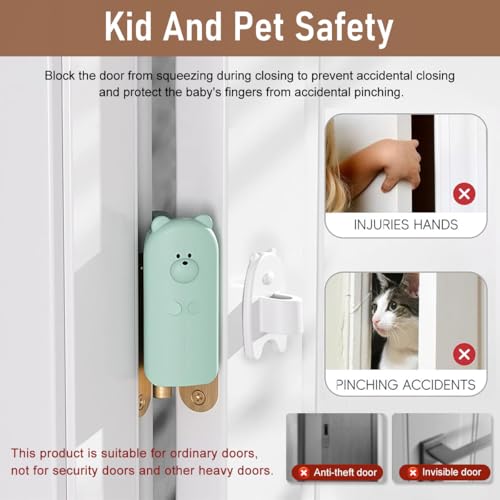 SNOWIE SOFT® 8PCS Silicone Door Pinch Guard Baby Proofing Anti-Pinch Guards Kids Safety Cartoon Stopper Removable Finger for Home