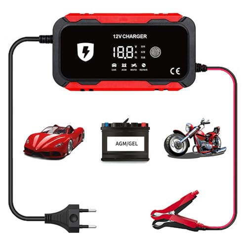 STHIRA® Battery Charger 6-A 12V Automatic Smart Battery Trickle Charger