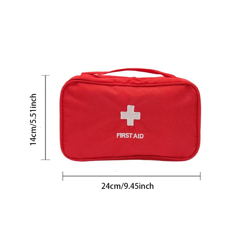 Zibuyu First Aid Storage Organizer Box for Home and Travel with Adjustable Compartments | Waterproof Oxford Fabric Design