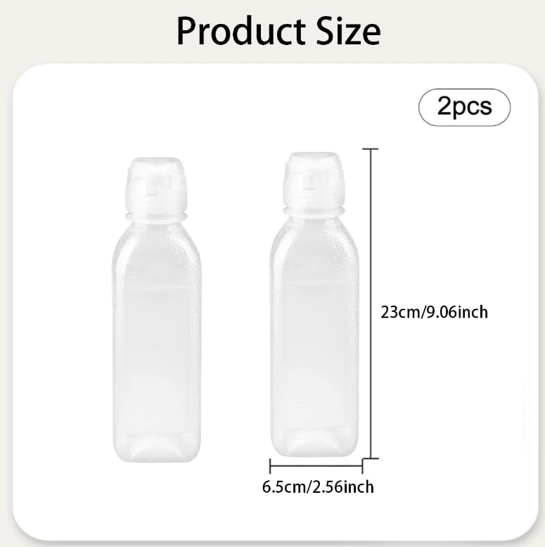 Zibuyu Condiment Squeeze Bottles for BBQ and Cooking | 2 x 500ml No Drip Silicone Valve Design