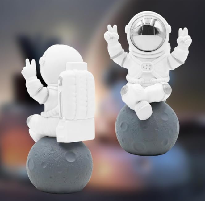 Zibuyu Astronaut Action Figure for Home and Office Decor featuring Resin Sculpture | Gift for Space Lovers