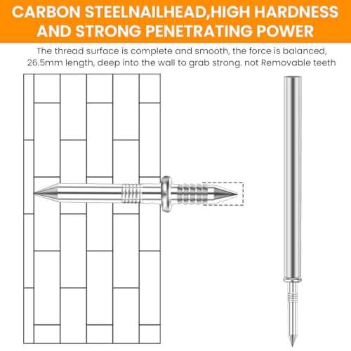 Serplex® 400Pcs Traceless Nails for Wood Borders, Invisible Double-Headed Stainless Steel Screw Nails, Equipped with 4 Nail Specific Sleeve Tool, for Seamless Skirting Thread with Solid Wood Baseboard