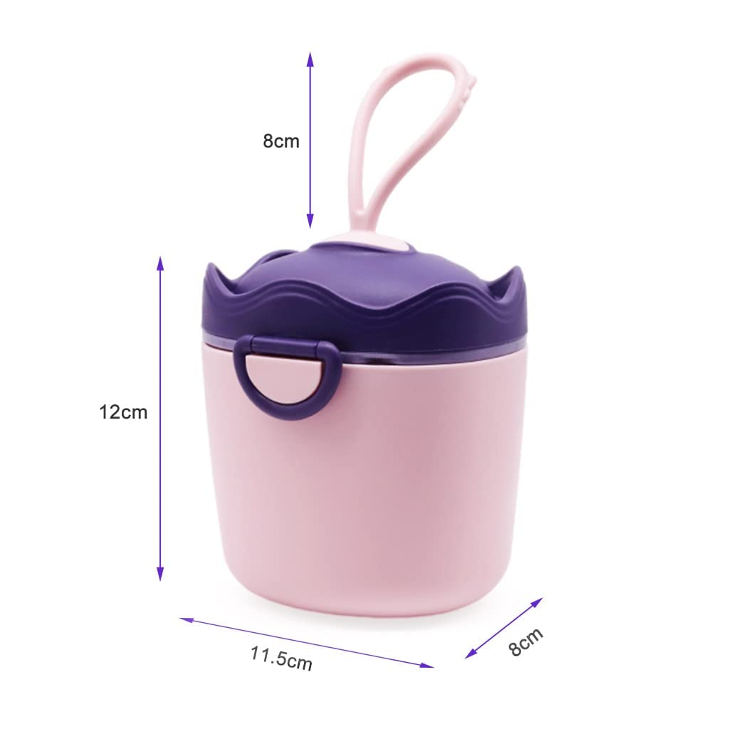SNOWIE SOFT Baby Formula Dispenser for Travel with 300g Capacity and Double Layer Seal | BPA Free Foodgrade PP Container