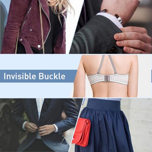 HASTHIP® 50 Pairs Hook and Eye Sewing Button Kits 3 Styles for Garment Skirts Shirt Pants Closure 3PCS