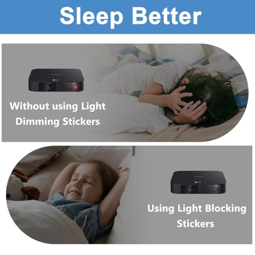 HASTHIP® 2 Sheets Blackout Stickers 426PCS Multi Sized Shaped LED Indicator Cover Self Adhesive Dot for Lights on Wall Switch Air Conditioner TV More