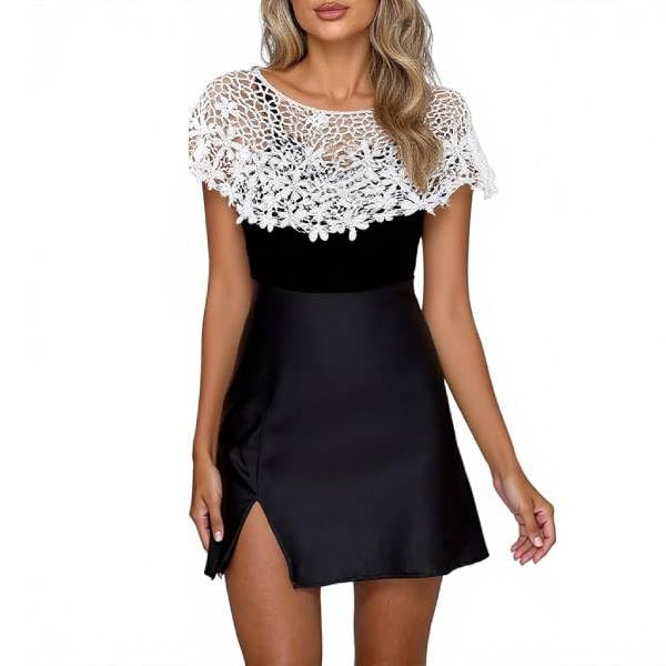 PALAY Lace Shawl Poncho Cape for Women featuring Floral Hollow Out Knit | Elegant White Wrap