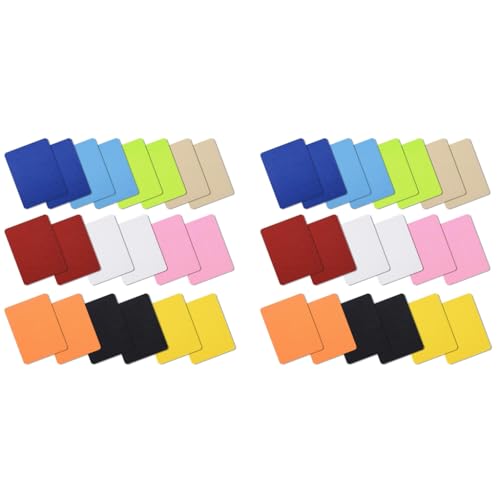 ZIBUYU® Cloth Sticker Iron on Patches for Clothing 40PCS Colorful Pure Color Applique 3.8 x 5 Inches