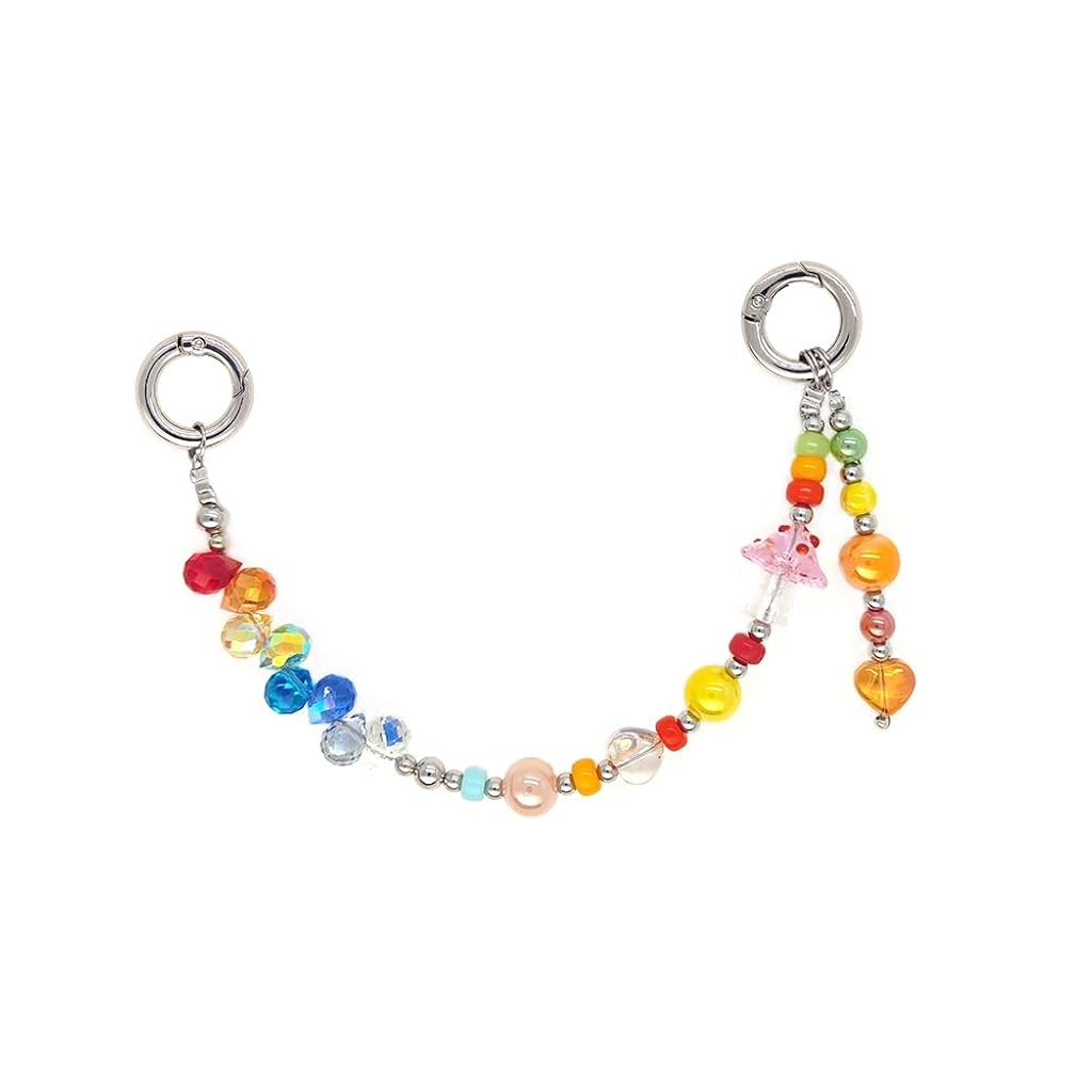 SANNIDHI® Keychain for Women With Red Rhinestones Trendy Gold Bag Heart Charms Key Pendant Trendy Purse Charms Car Jewelry