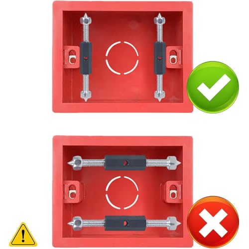 Serplex® 86 Type Wall Socket Repair Kit 86mm x Universal Electric Switch Outlet Set with 10 Nylon Insulation Pillars Screws Wrench Tool Mount Electrical Box Fix for Home Office 3 PCS