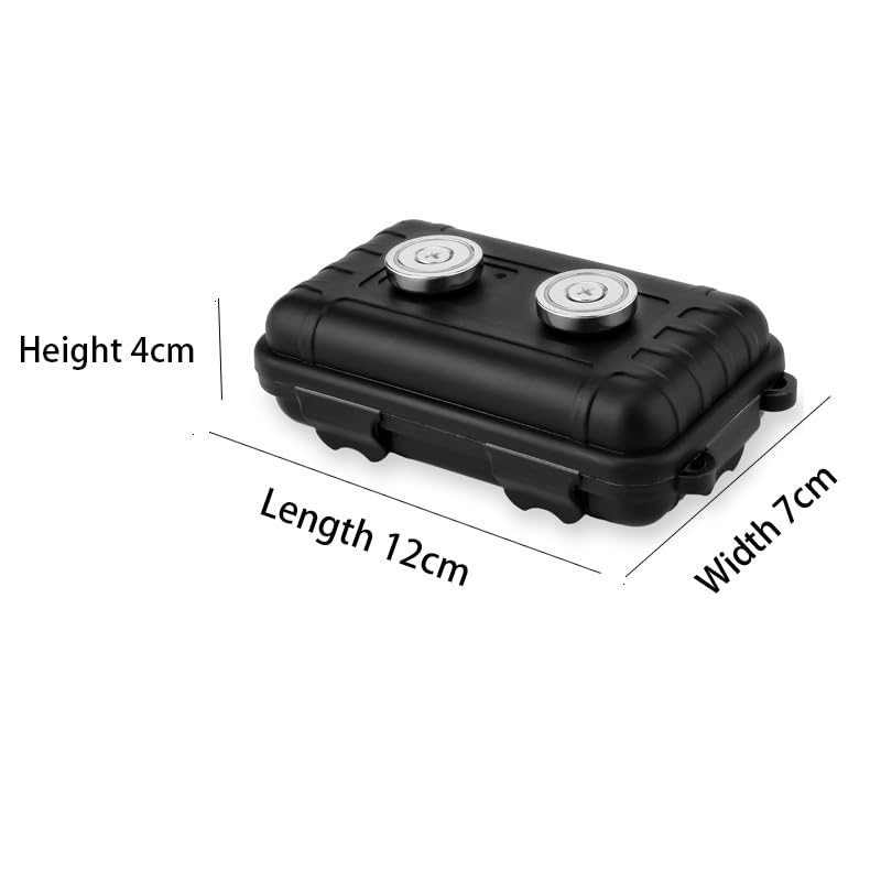 ZIBUYU Magnetic Tool Box for Workshops and Travel with 4 Snap Locks and ABS Waterproof Shell