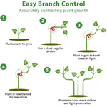 HASTHIP® 30pcs Plant Branch Benders for Plant Stem Training, Plant Stem Training Clips for Plant Branch Control, Plant Bending Clips for Planting Pruning Height Shape