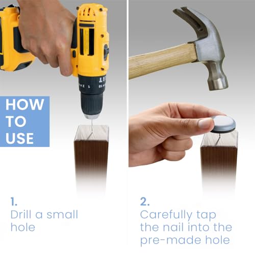 HASTHIP® 48PCS Furniture Pads 25mm Chair Leg Floor Protector Silicone Felt Leg Caps Covers for Hardwood Floors Wooden Table