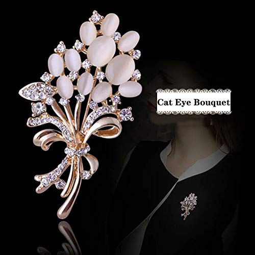 SANNIDHI Alloy and Diamond Brooch Fashionable Alloy and Diamond Brooch for Women & Girl