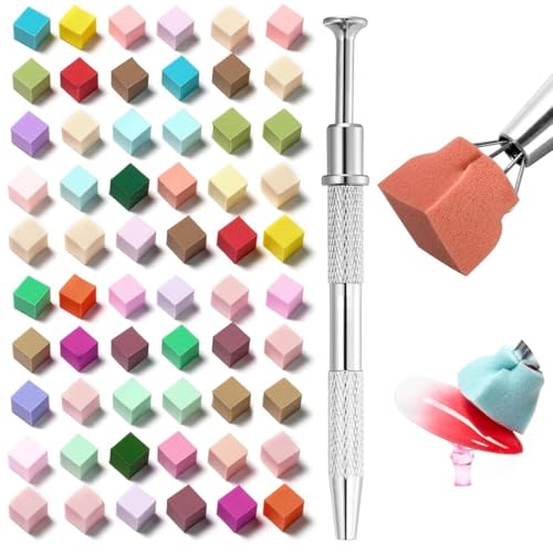 MAYCREATE® 100 Pcs Soft Nail Sponges for Ombre