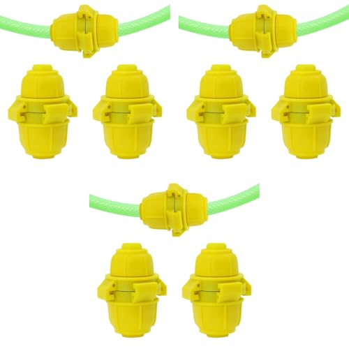 HASTHIP® Garden Hose Connectors Universal 3/4 inch to 1/2 inch Adapter Pipe Adaptors Water Junction Pack of 2 3PCS