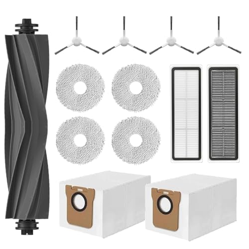 HASTHIP® 13Pcs Replacement Parts for Dreame L S10 Ultra Vacuum Cleaner, Spare Accessories with 1 Main Roller Brush, 4 Side Brushes, 2 Mop Cloth, 2 Filters, 4 Cleaning Mop, 2 Dust Bags