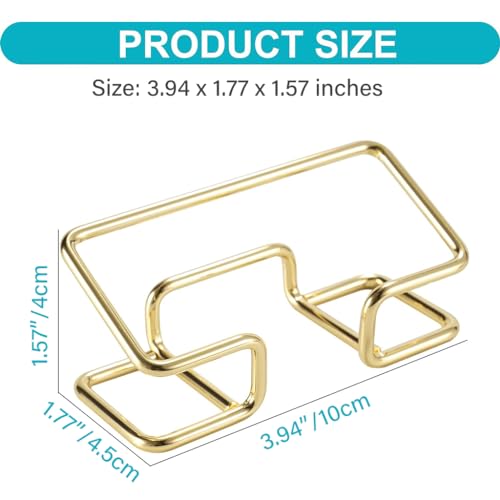 Climberty® 3PCS Visiting Card Holder for Men, Business Card Holder for Desk, Business Card Holder Display Stand, Modern Business Card Organizer, Desktop Business Card Holders (Gold)