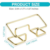 Climberty® Visiting Card Holder for Men, Business Card Holder for Desk, Business Card Holder Display Stand, Modern Business Card Organizer, Desktop Business Card Holders, 1 Pack, Gold