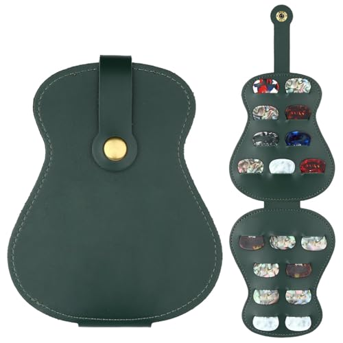 HASTHIP® Guitar Pick Holder Case, 18 Slots Guitar Pick Organizer