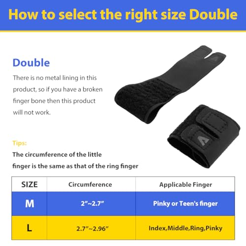 Proberos® Compression Band for Finger Dual Compression Sleeve Support Guards Brace Wraps for Basketball Volleyball Athletes Size M 3PCS