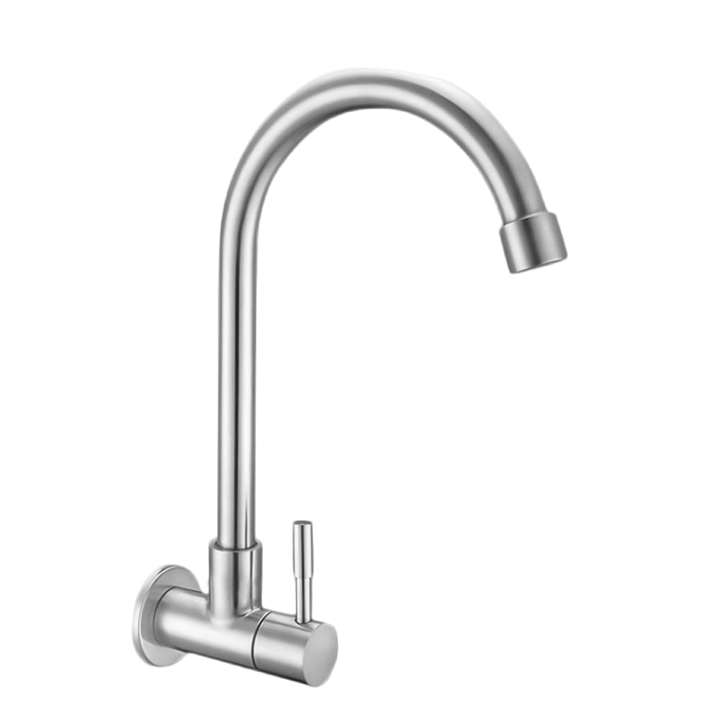 HASTHIP Sink Tap for Kitchen and Bathroom with High Arch Spout | Stainless Steel Minimalist Design