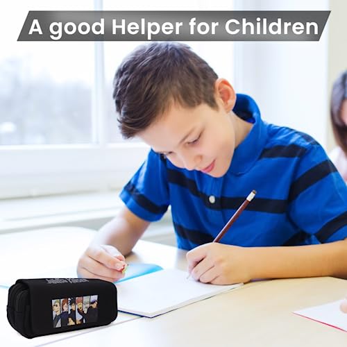 FANCYKU® Jujutsu Kaisen Polyester Pencil Case Anime Pencil Pouch Cartoon Prints Pen Pouch Large Capacity Pu Pencil Bag Stationery Organizer Students Gift Children's Day Gift School X 3