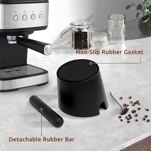 Supvox® Coffee Grounds Collection Box Set: Two Coffee Grounds Knock Box Coffee Grounds Knock Box with Knocking Bar Espresso Knock Box Espresso Machine Accessories