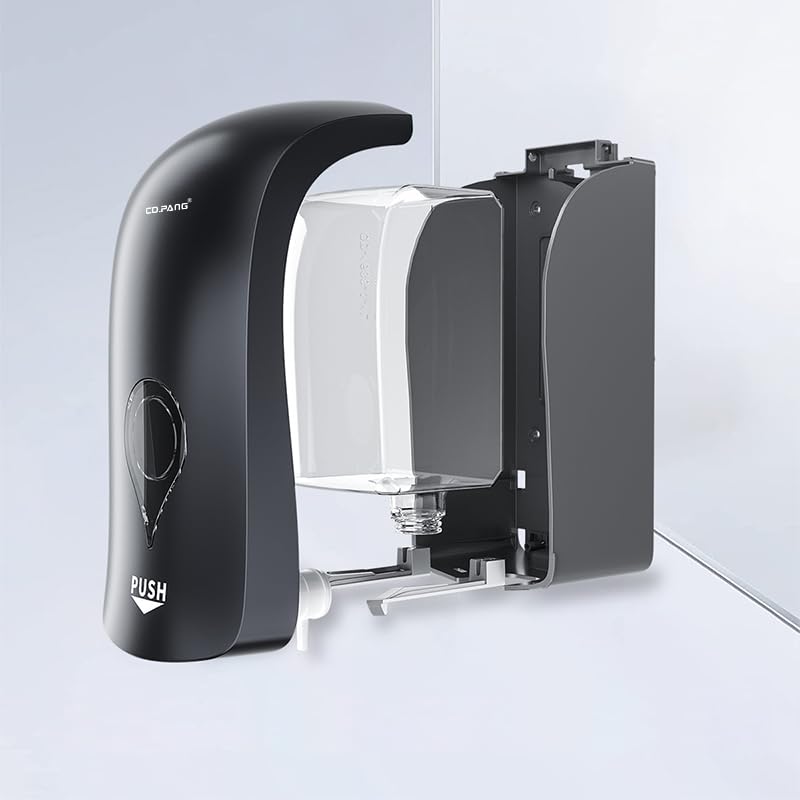 HASTHIP® Manual Foam Soap Dispenser 1000ml Hand Press Foam Dispenser Toilet Soap Dispenser with Removable Refillable Foaming Hand Soap Bottle Foam Pump Bottle for Bathroom, Kitchen