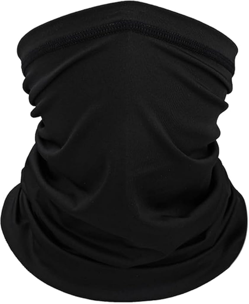 ZIBUYU® Riding Face Mask Neck Gaiter Quick Dry Moisure-wicking Stretchy Neck Gaiter Sun Face Cover Outdoor Sport Face Cover Mask Neck Gaiter for Running, Riding, Black