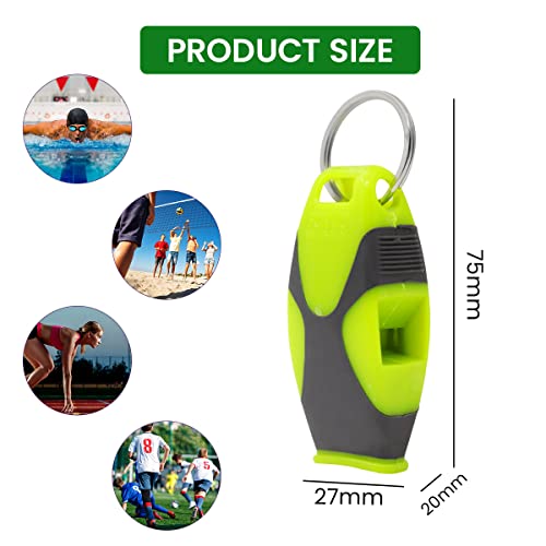 Proberos® Whistle for Sports Coach with Lanyard, Professioinal Sports Whistles, Whistle High Sound, hyper whistle For Referee, Coaches, Sports, Life Guard, Self Defense, Survival, Emergency uses 3 PCS