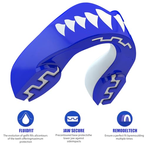 Proberos Mouthguard, Mouth Guard Gum Shield, Sports Mouth Guard for Boxing, MMA, Karate, Taekwondo, Pro Mouth Guards, Single Mouthguard for Upper Teeth for Boxing Training  for Adult Teen Use